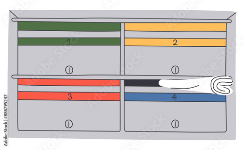 Mailbox vector icon.Cartoon vector icon isolated on white background mailbox