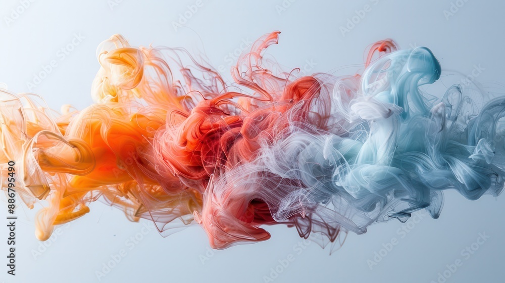 This image captures the artistic swirls of mixed colors in fluid motion, illustrating a dynamic and engaging abstract scene with a harmonious blend of warm and cool tones. This image captures the artistic swirls of mixed colors in fluid motion, illustrating a dynamic and engaging abstract scene with a harmonious blend of warm and cool tones.