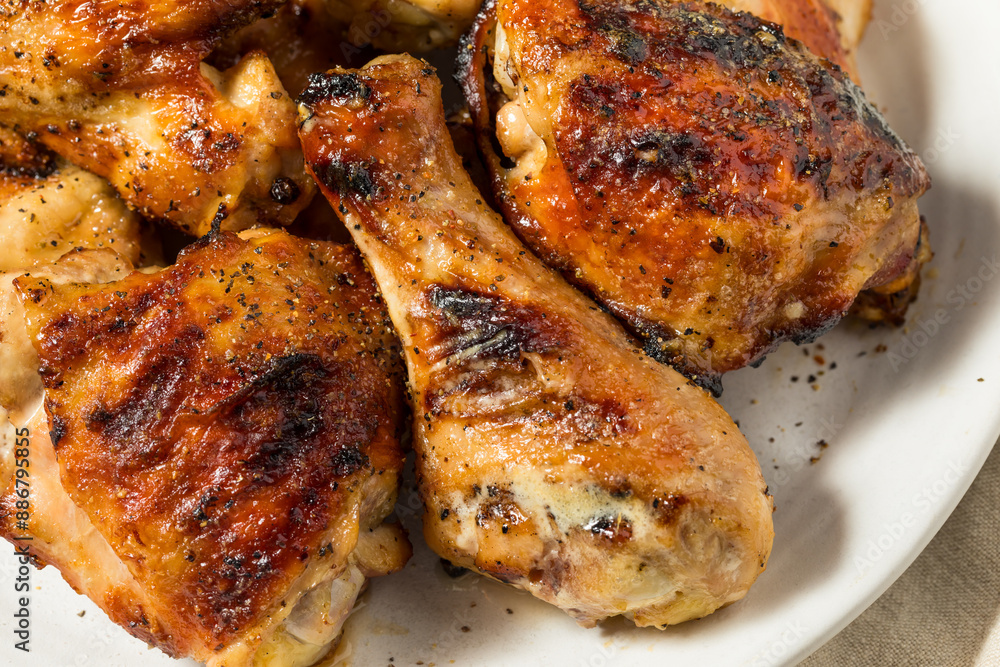 Homemade Barbecued Chicken Wings and Legs Homemade Barbecued Chicken Wings and Legs