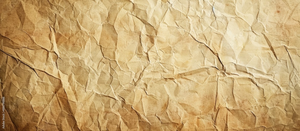 Fototapeta premium High resolution image of a retro-style paper background in beige with excellent texture. Ideal for projects needing a vintage look, offering ample copy space.