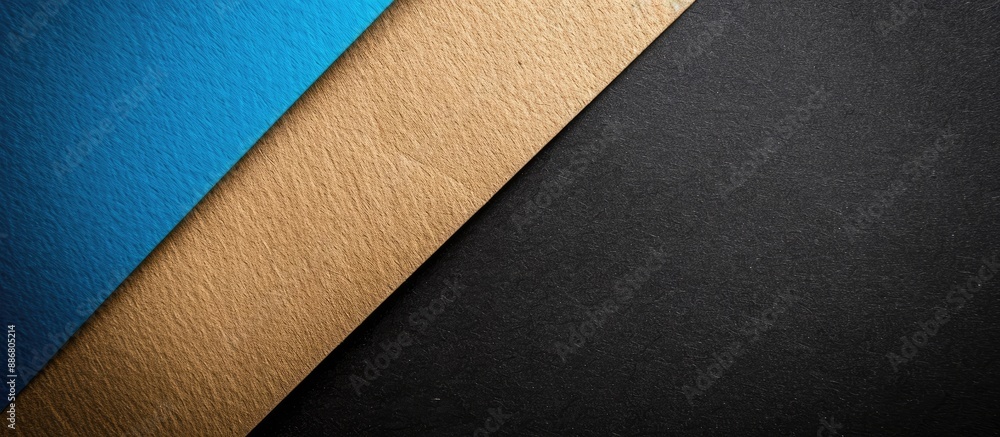 Mockup with a raw kraft paper background showcasing black and blue paper textures, providing ample space for text in the image. Mockup with a raw kraft paper background showcasing black and blue paper textures, providing ample space for text in the image.