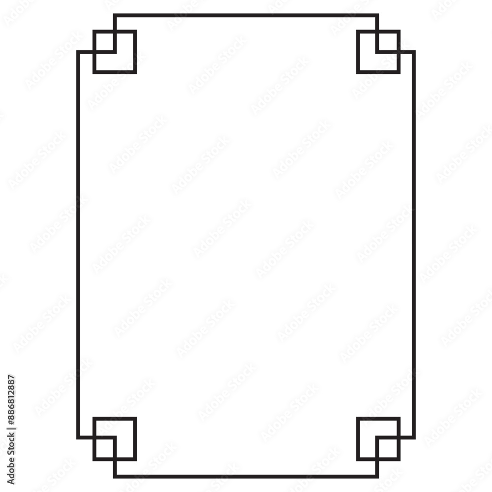 Chinese frames in traditional style. vector Illustration Chinese frames in traditional style. vector Illustration