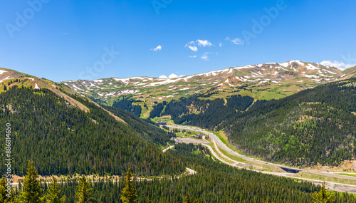 Scenic Panoramic View from Loveland Pass, Colorado photo