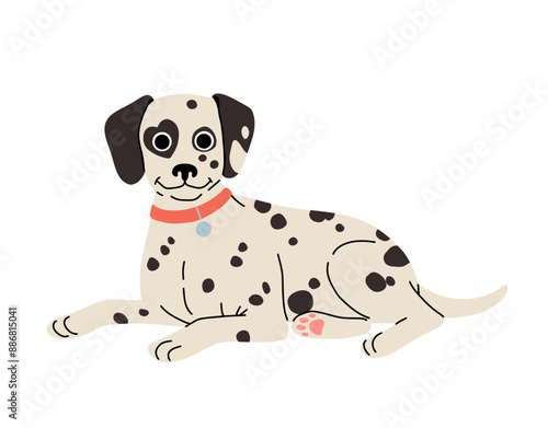 cartoon Dog in motion. Different canine breeds. Active puppies doberman, dalmatian, pomeranian, sheltie, italian greyhound, yorkshire terrier, corgi. Flat vector illustration
