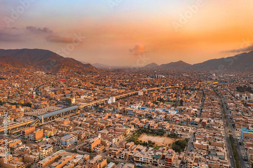 Panoramic view of San Juan de Lurigancho - Lima.