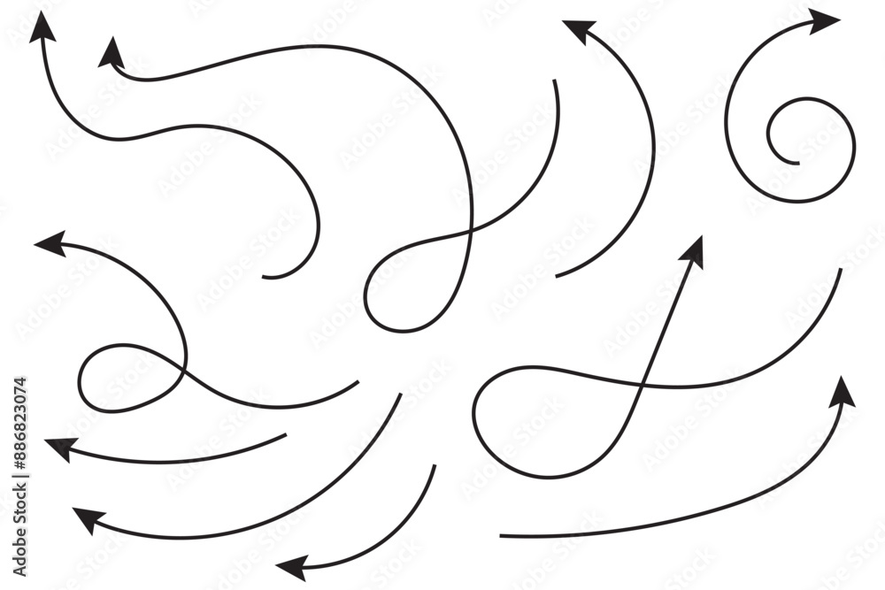 Charcoal hand drawn pencil arrows. Doodle curved chalk darts. Texture design elements of scribble lines. Vector illustration of hand painted crayon check lines. Charcoal hand drawn pencil arrows. Doodle curved chalk darts. Texture design elements of scribble lines. Vector illustration of hand painted crayon check lines.