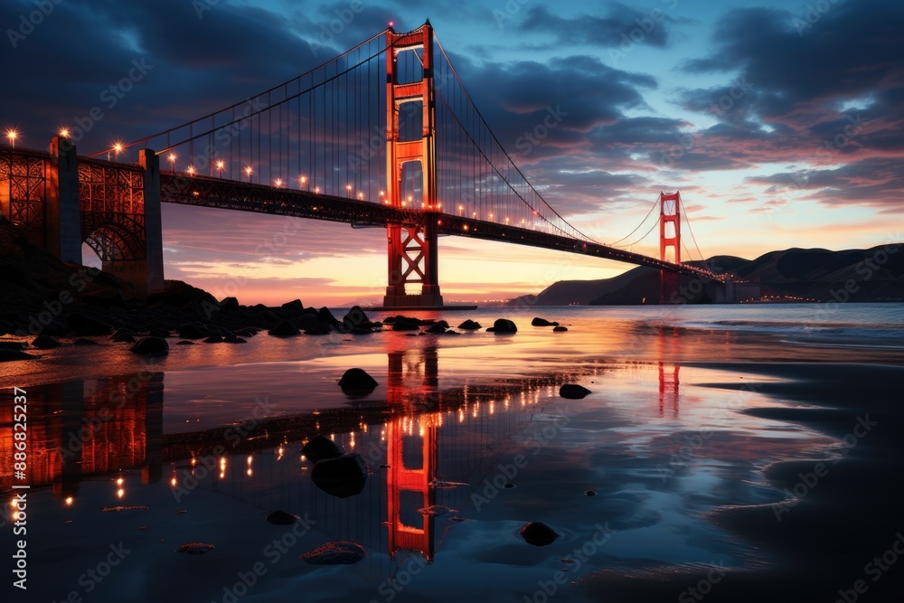 S�o Francisco Golden Gate Bridge California, generative IA S�o Francisco Golden Gate Bridge California, generative IA