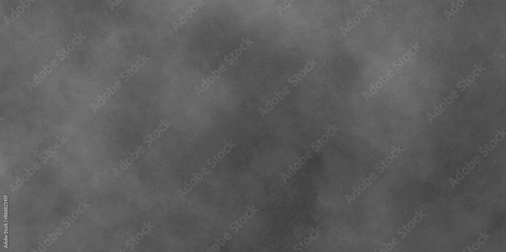 Abstract black and dark grey background with spotlight border and watercolor painted old grunge or smoke texture. black wall, stone texture for the background. beautiful grey watercolor grunge.