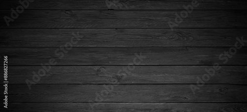 Wallpaper Mural Dark black wooden background or texture Torontodigital.ca