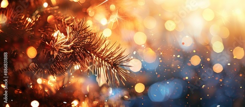 Wallpaper Mural Festive background with copy space image for New Year celebrations, featuring selective focus. Torontodigital.ca