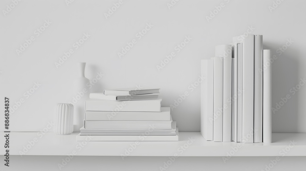 New hardcover books on white background. New hardcover books on white background.