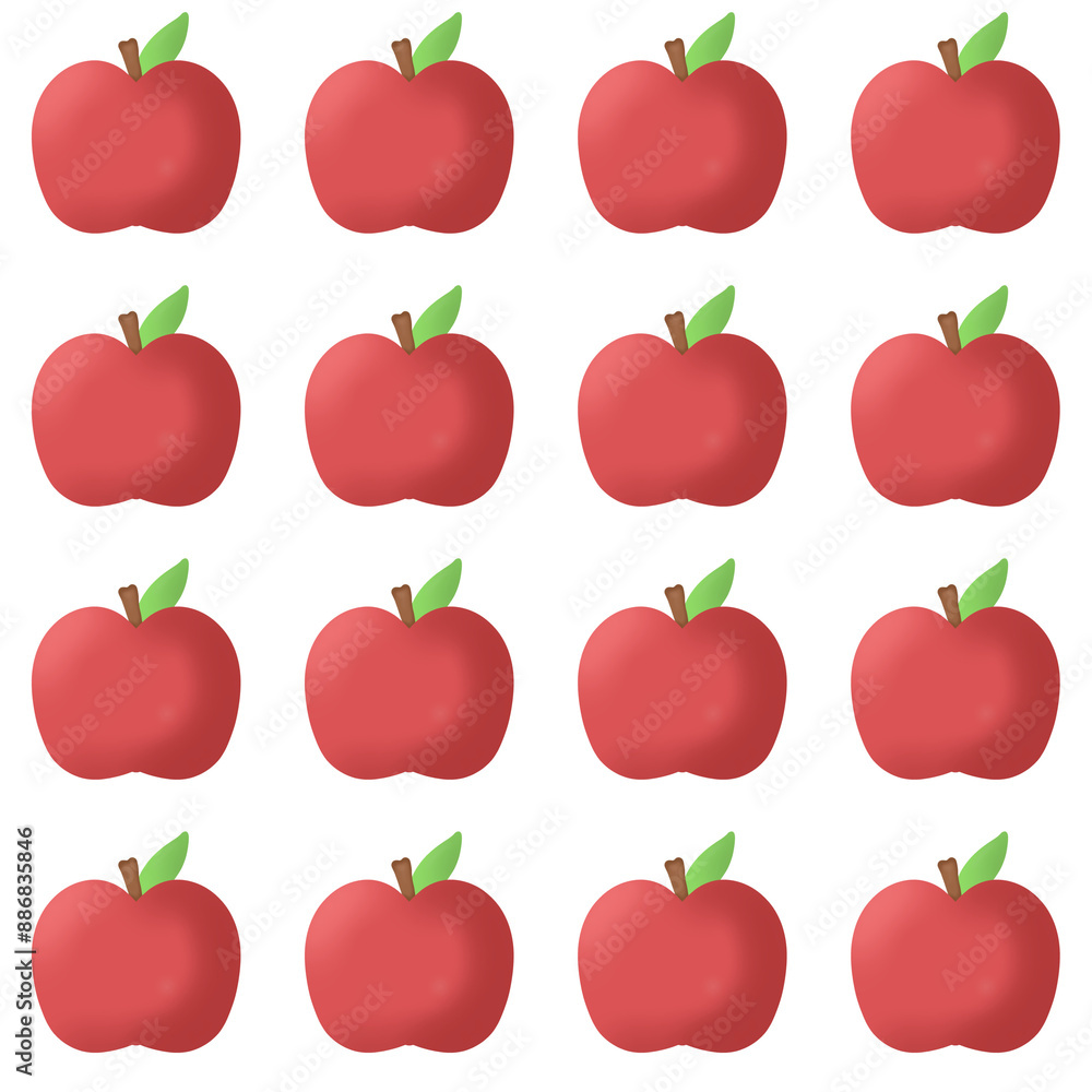 Seamless red apple pattern Seamless red apple pattern