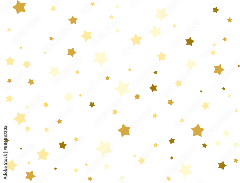 Gold falling confetti. Star shape. Festive background Gold falling confetti. Star shape. Festive background