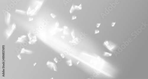 Overlay effect of glitter and solar reflection.