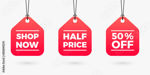 Half price sale red tag set shop now