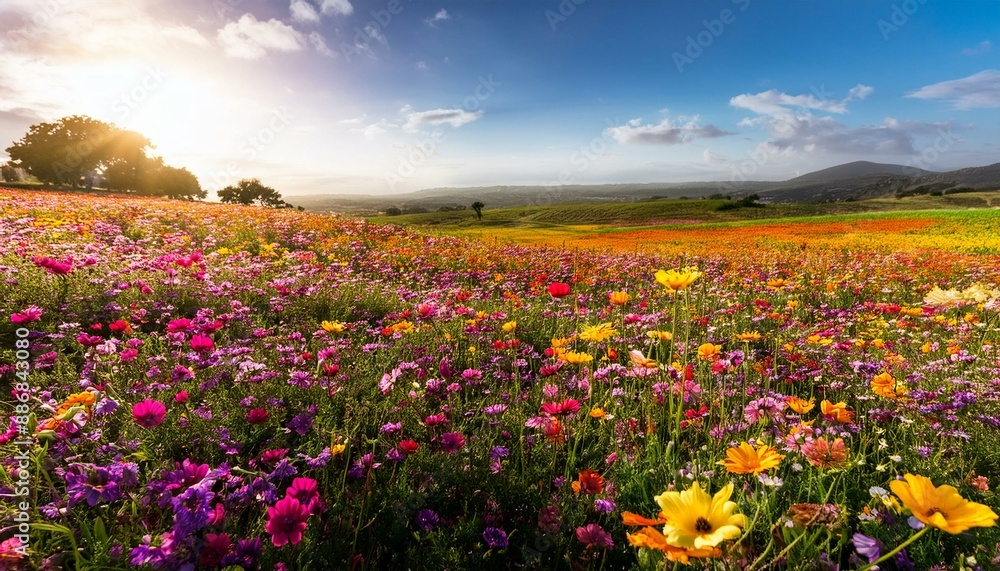 Campo de flores silvestres Campo de flores silvestres