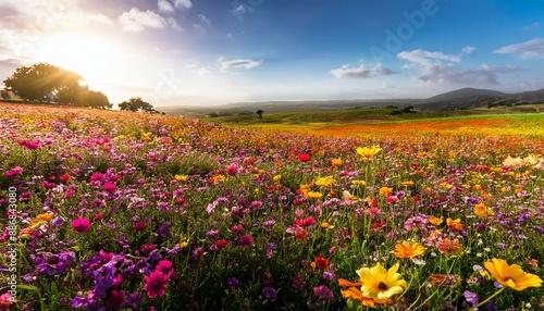 Campo de flores silvestres
