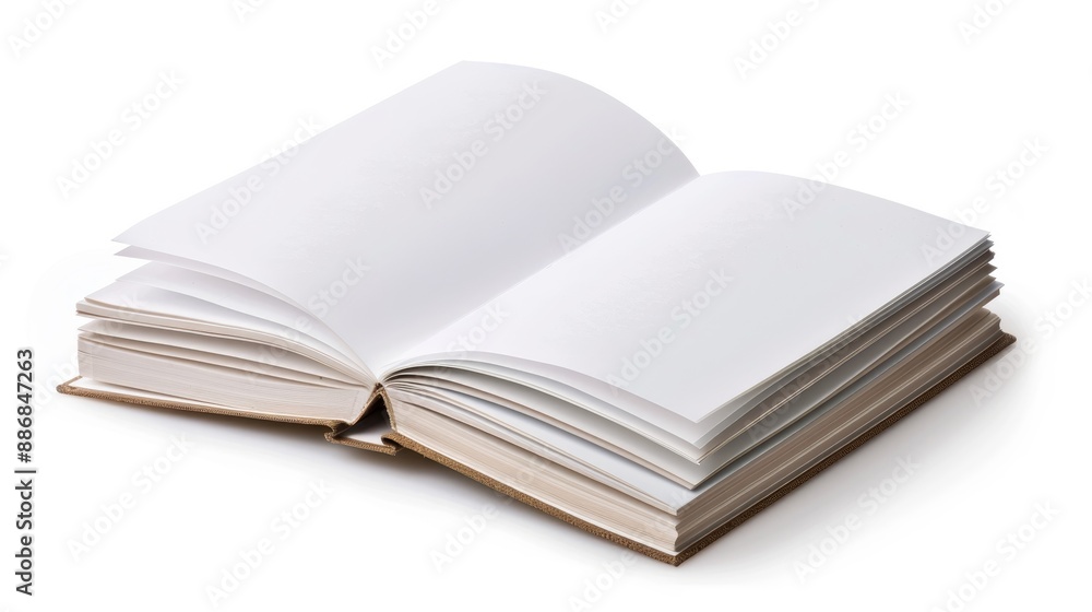 White notebook isolated with precise cutout White notebook isolated with precise cutout
