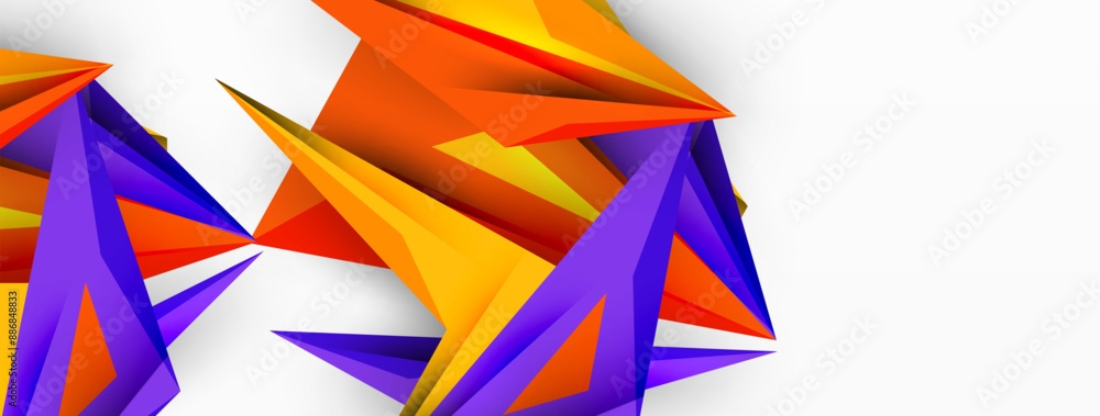 Minimal geometric abstract background. Low poly dynamic triangle design. Trendy techno business template for wallpaper, banner, background or landing Minimal geometric abstract background. Low poly dynamic triangle design. Trendy techno business template for wallpaper, banner, background or landing