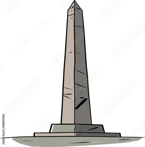 Vector Illustration of Obelisk