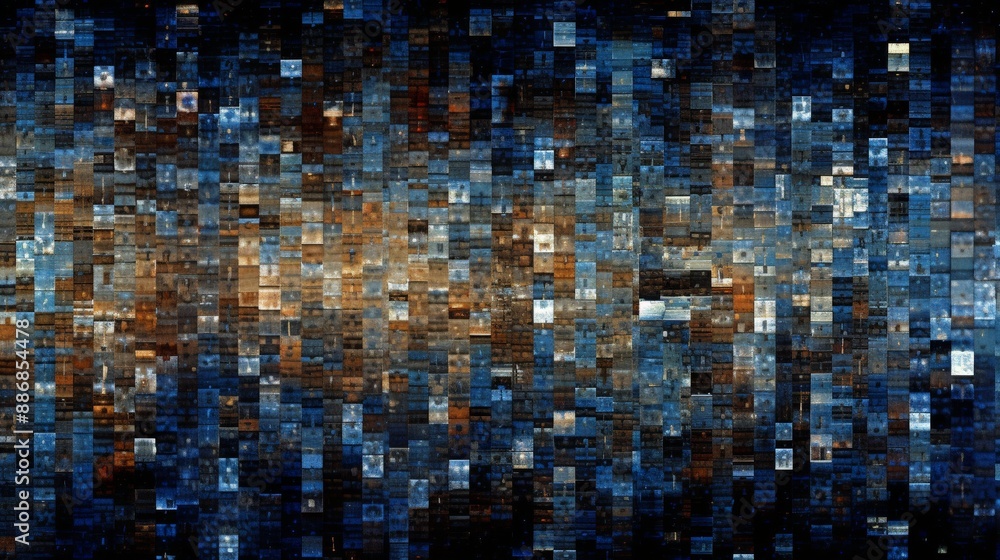 Fototapeta premium Abstract glitch art background with vibrant colors and a sense of movement