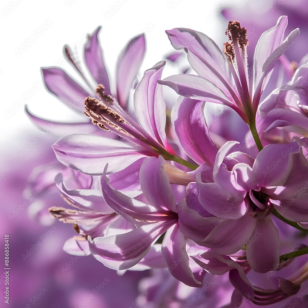Naklejka premium Lilac flowers macro