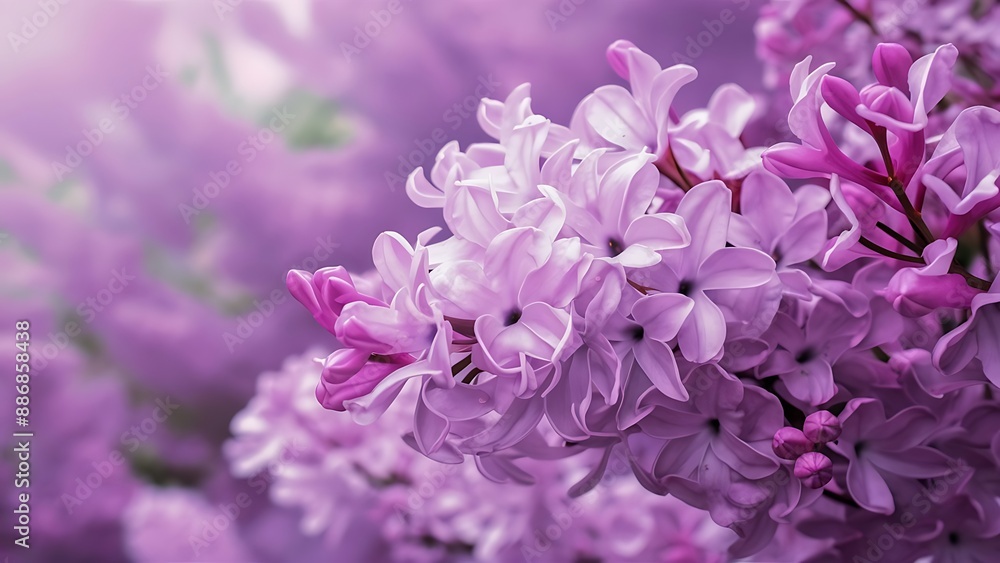 Obraz premium Lilac flowers macro