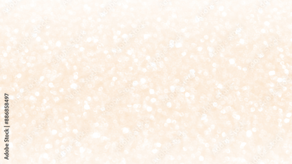 Fototapeta premium Cream golden beige pastel bokeh glitter background. Wedding, Anniversary, Valentine, Romance and Celebration background concept.