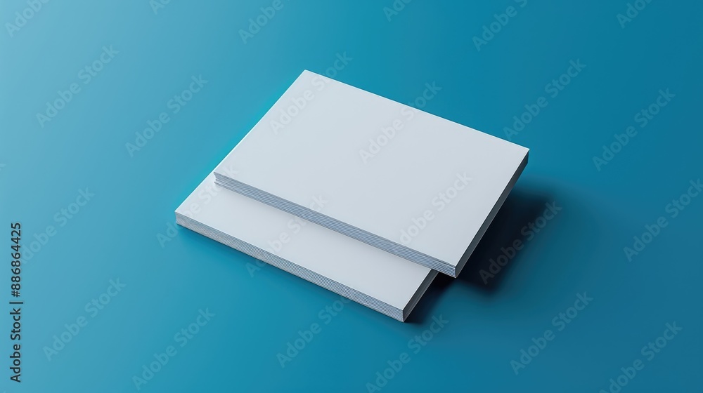 Business card on blue background with space for text Business card on blue background with space for text