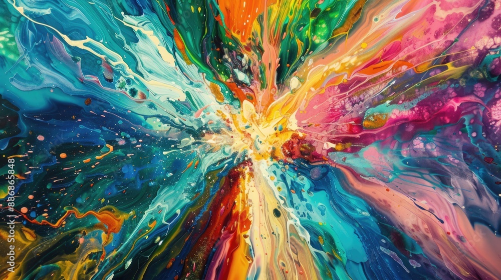 Creative emotions brain canvas. Generative AI Creative emotions brain canvas. Generative AI