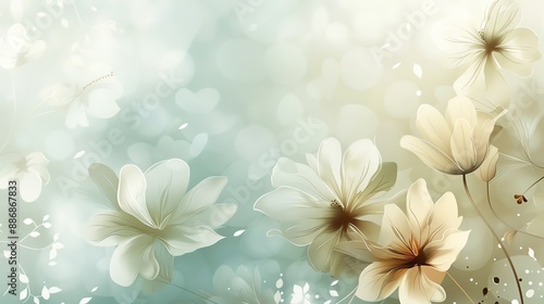 beautiful soft floral background