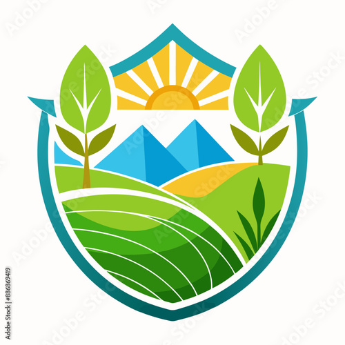  un logo de naturalize vector illustration 