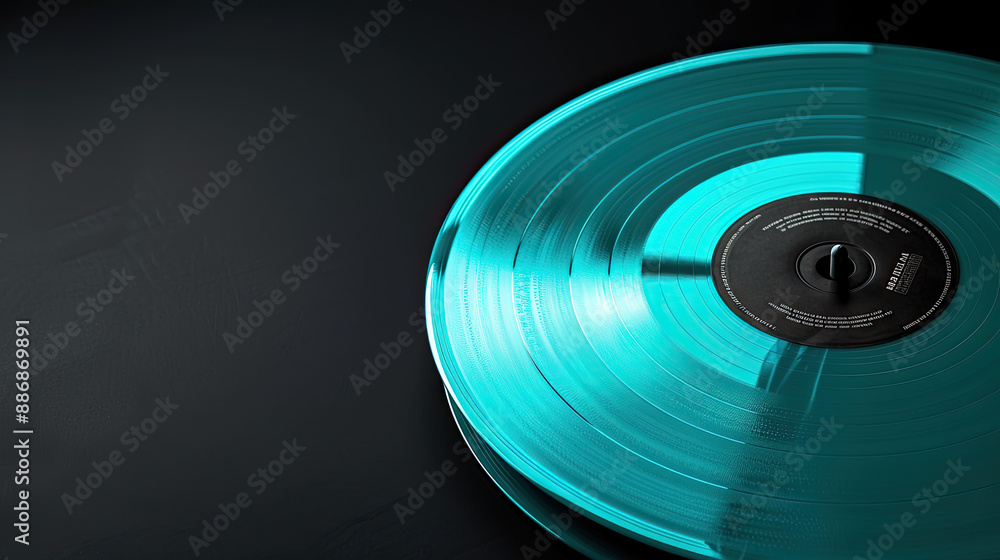 Turntable with gramophone record playing music. Vinyl record on turntable. Gramophone needle, long play, music Turntable with gramophone record playing music. Vinyl record on turntable. Gramophone needle, long play, music