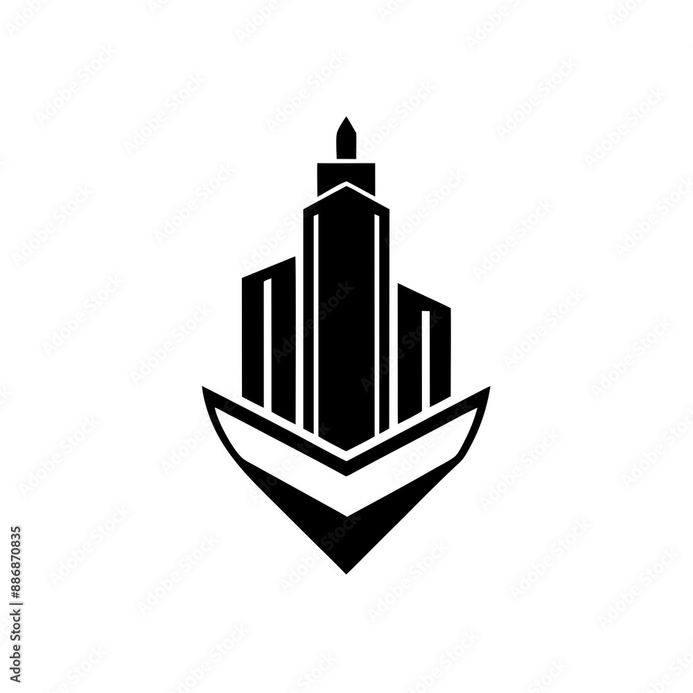 building logo design vector silhouette building logo design vector silhouette
