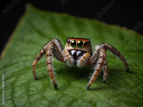 close up jumping spider © ahmad