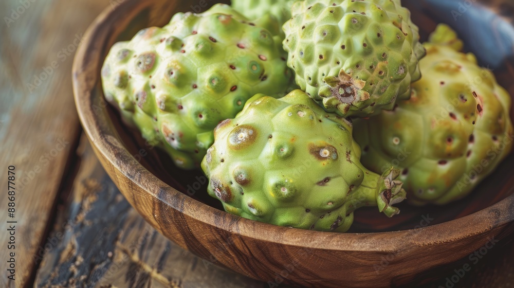 Obraz premium NONI fruit exotic vibrant. Generative AI