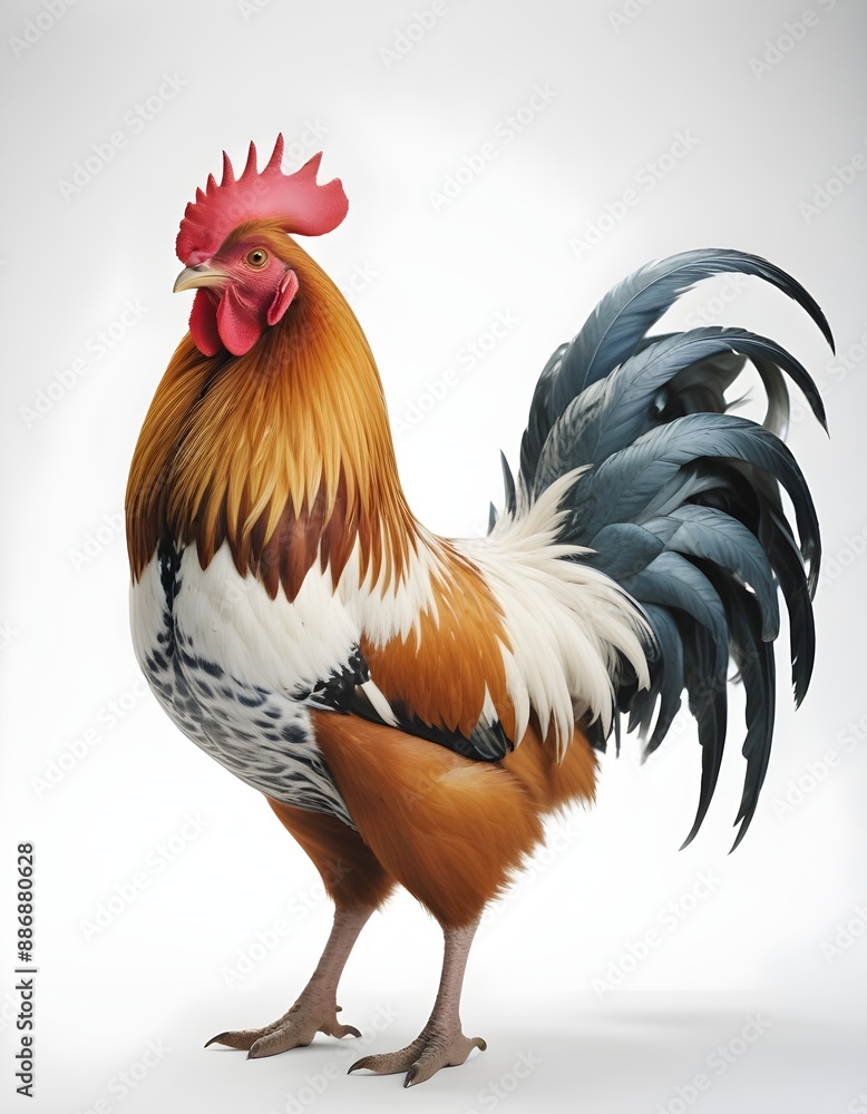 Fototapeta premium rooster in the farm