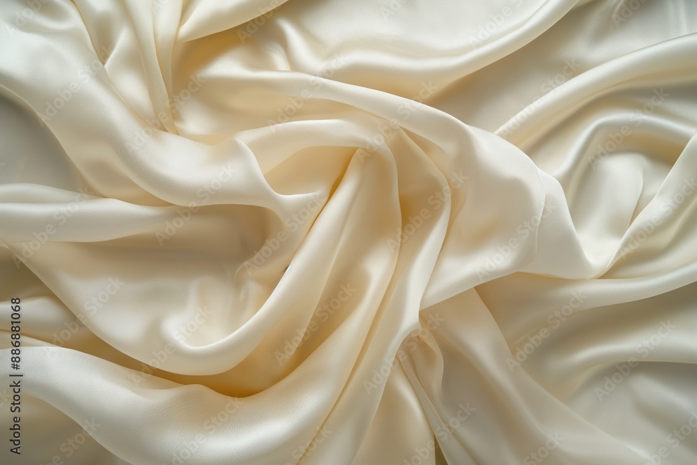 Soft white fabric texture close-up. Curled edges add depth. Blurred background focuses on smooth surface. Perfect for eco-friendly packaging design, textile research, or fashion inspiration. Soft white fabric texture close-up. Curled edges add depth. Blurred background focuses on smooth surface. Perfect for eco-friendly packaging design, textile research, or fashion inspiration.