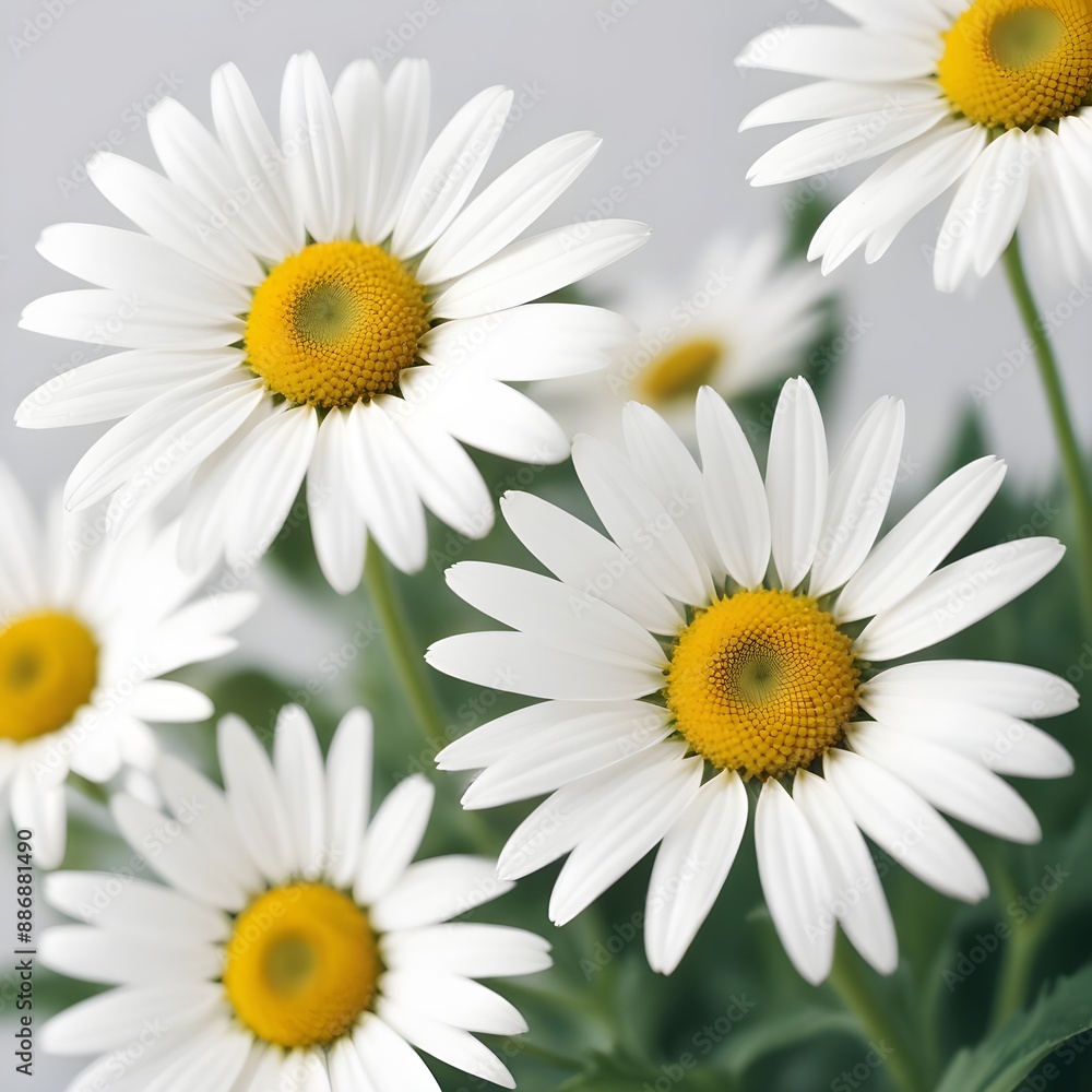 Obraz premium daisies isolated on white background