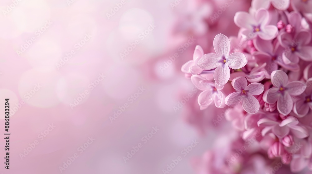 A tight shot of pink blossoms against a soft light pink backdrop, lightly blurred background A tight shot of pink blossoms against a soft light pink backdrop, lightly blurred background