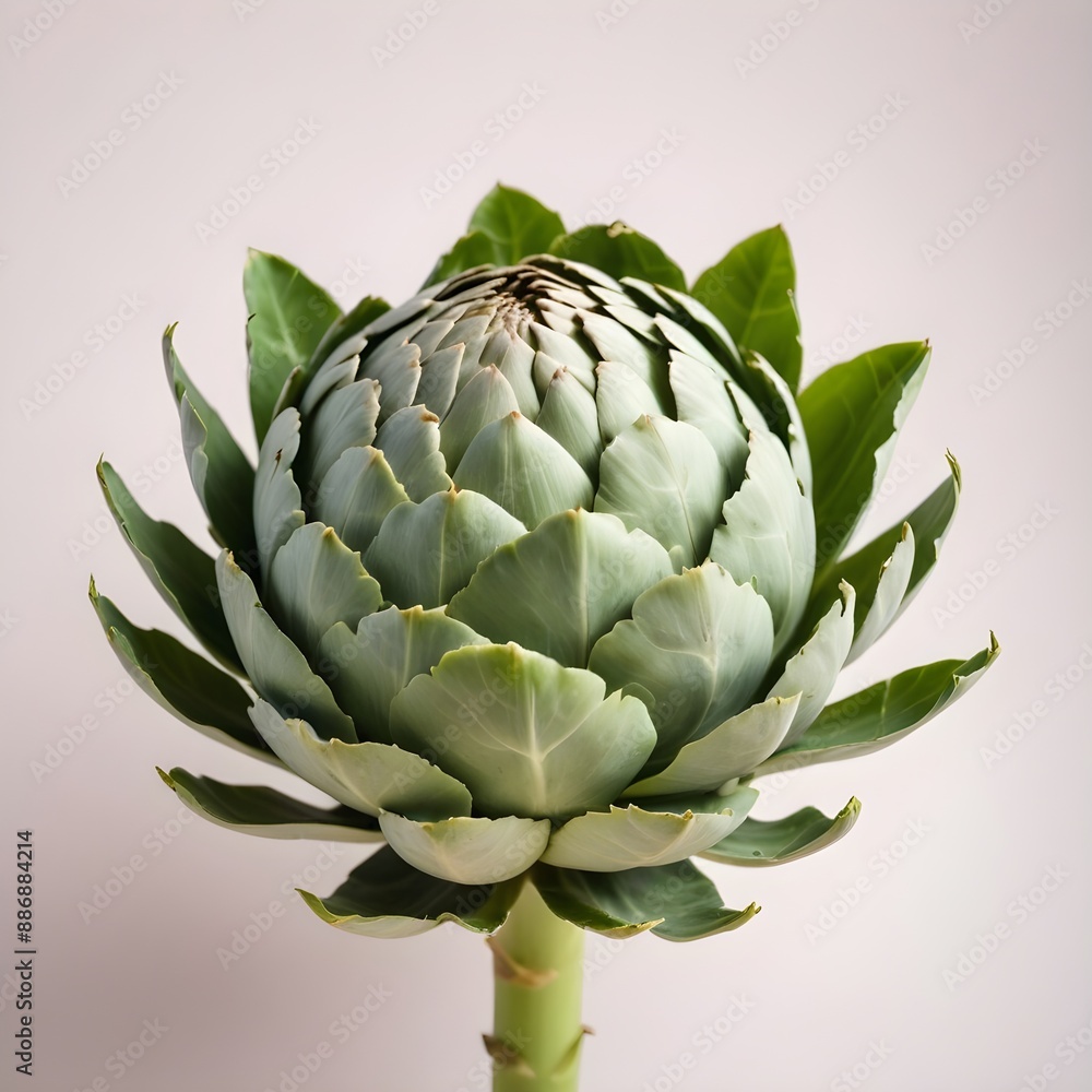 Fototapeta premium artichoke on a green background