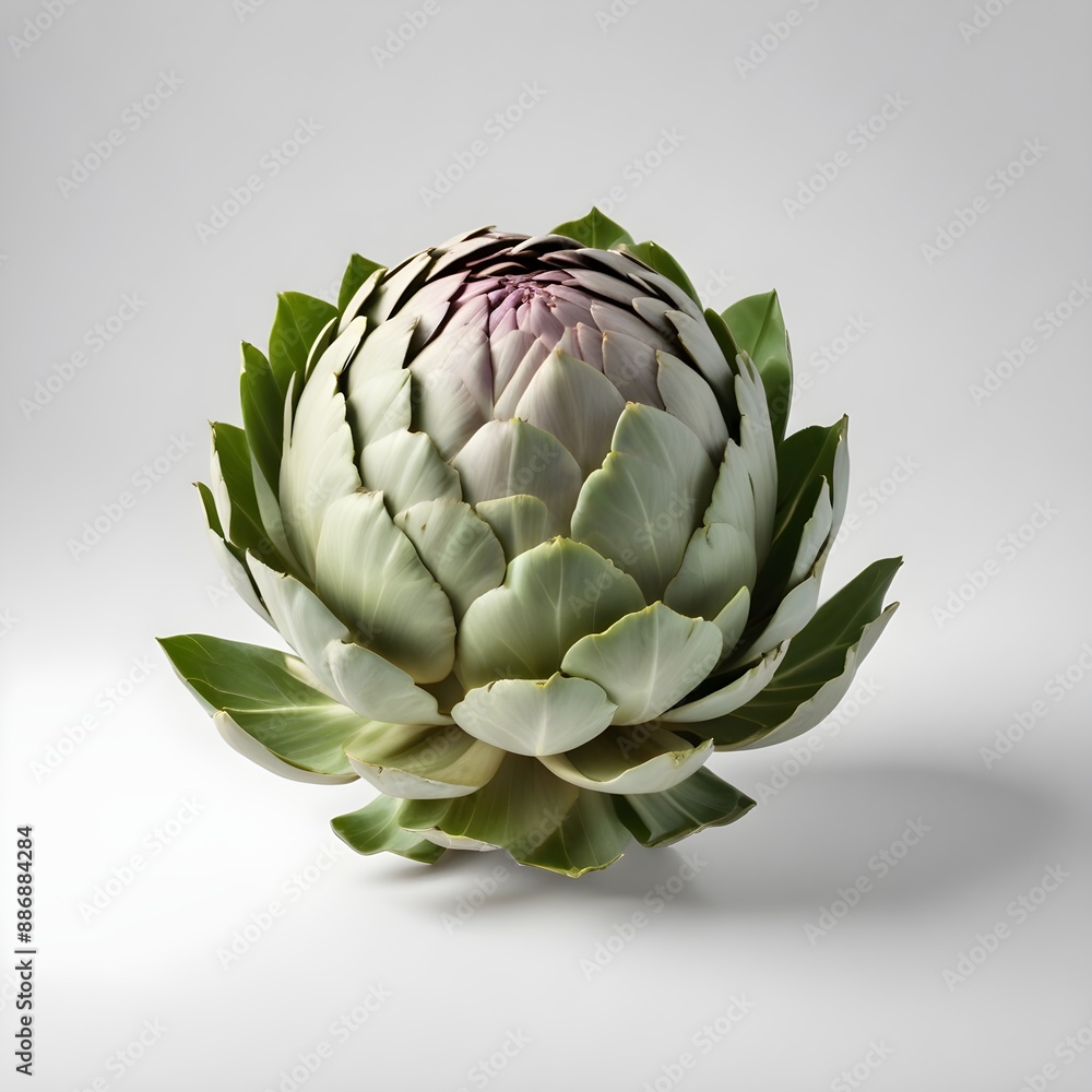 Obraz premium artichoke on a green background