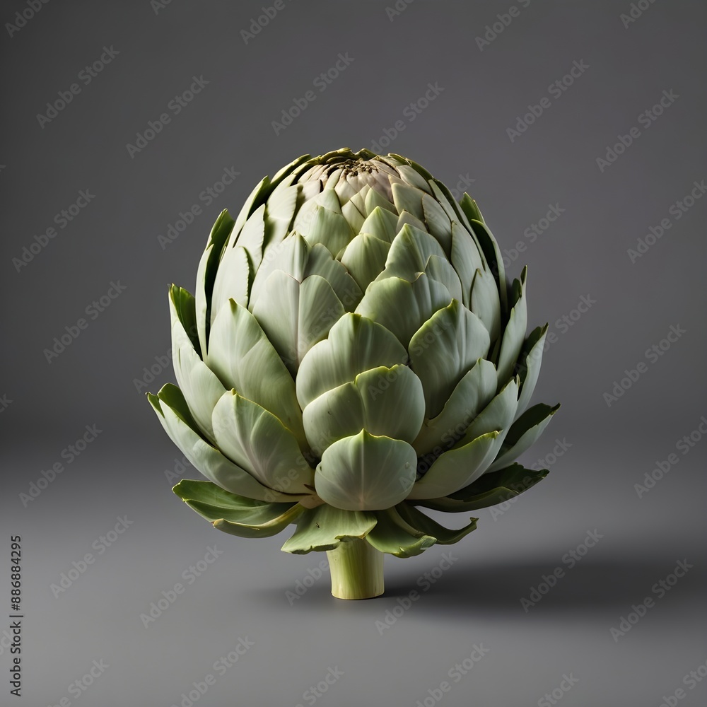 Fototapeta premium artichoke on a green background