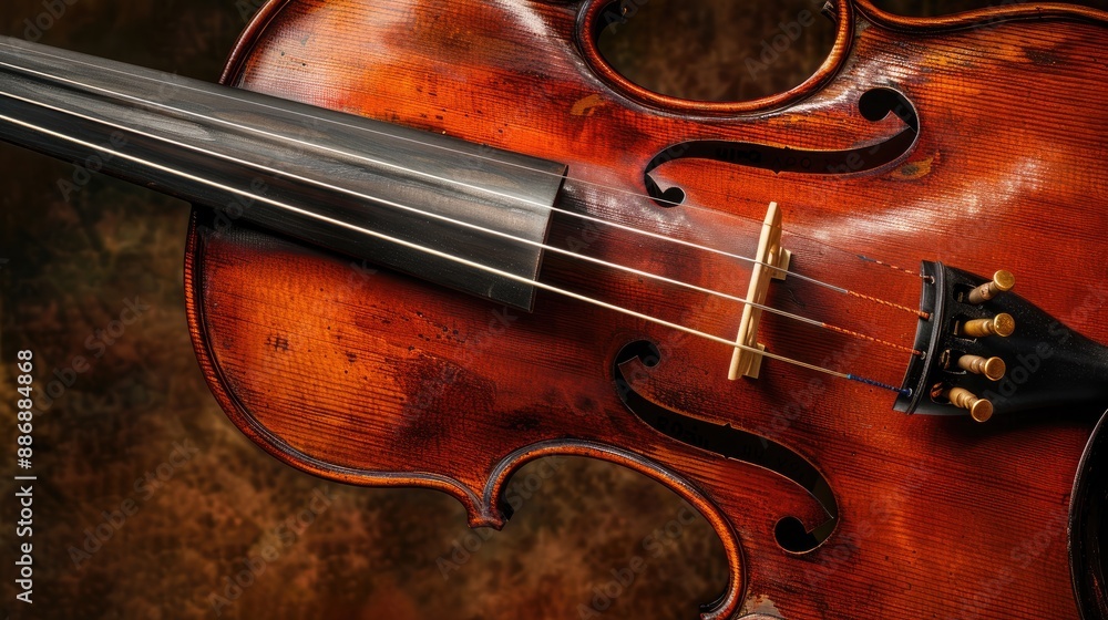 Fototapeta premium Violin Concert Hall Melody. Generative AI