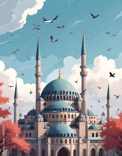 blue mosque city
