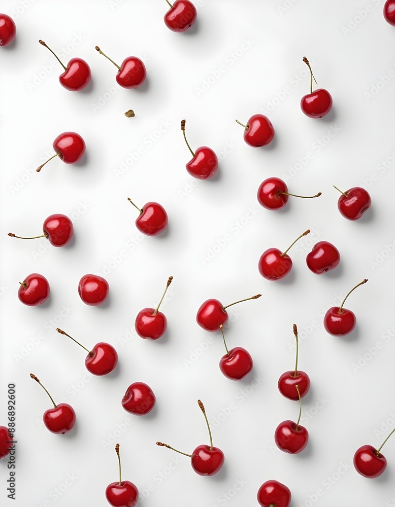cherries on white background cherries on white background