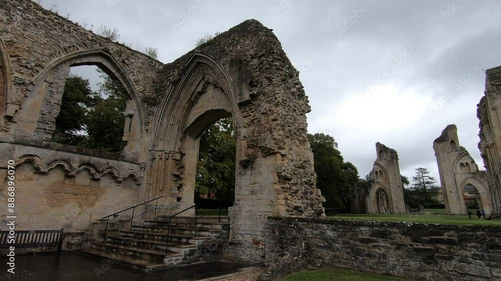 Ruins of Glastonbury Abbey, Glastonbury, Somerset, England Ruins of Glastonbury Abbey, Glastonbury, Somerset, England