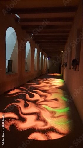 camminatoio con decorazioni