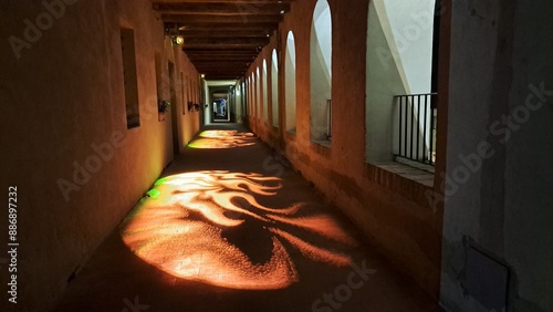 camminatoio con decorazioni