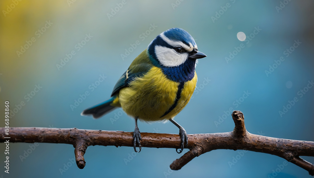 Fototapeta premium yellow wagtail on a branch